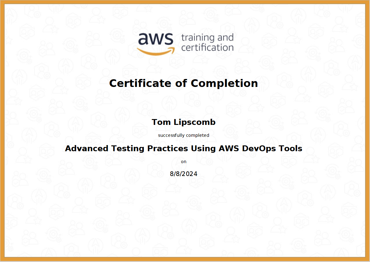 Advanced Testing Practices Using AWS DevOps Tools